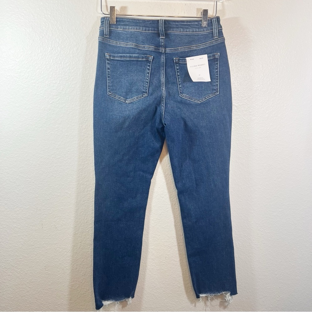 FLYING MONKEY black label Effusive High Rise Crop Slim Straight Jeans - Picture 5 of 9
